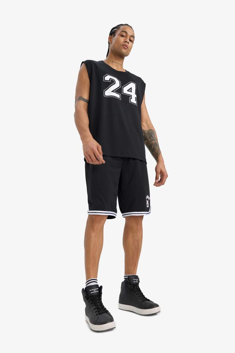 DeFactoFit Hızlı Kuruyan Standart Fit Sporcu Kısa Paça Ağır Kumaş Şort
