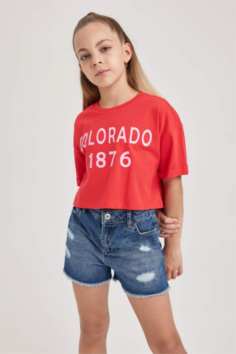 Tee-shirt À Manches Courtes Fille Sportswear Gris NIKE