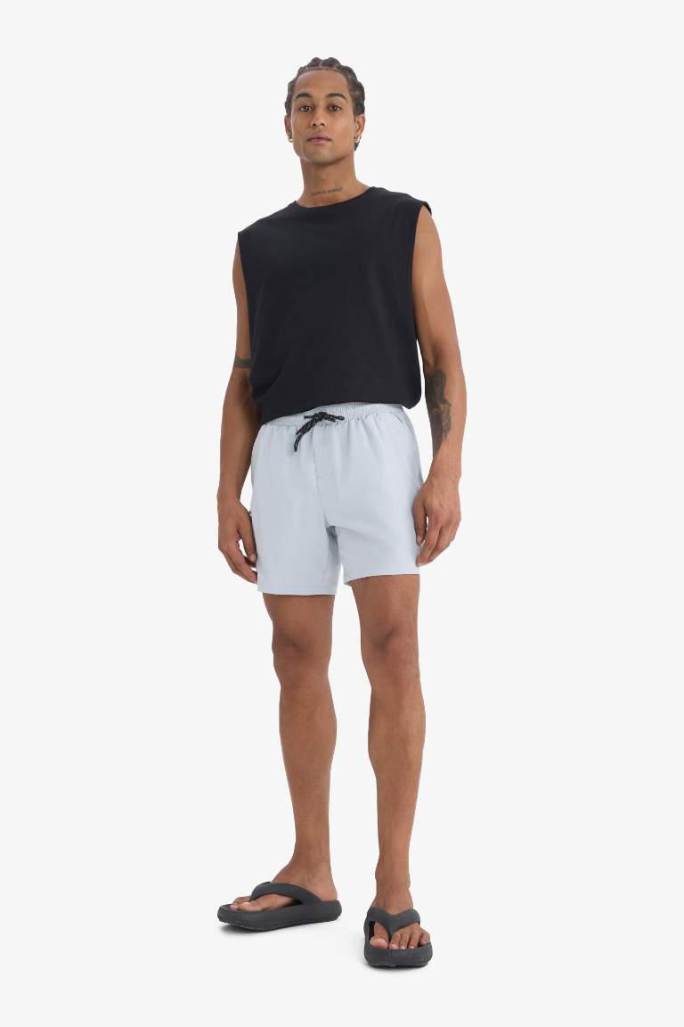 DeFactoFit Boxy Fit Bisiklet Yaka Basic Düz Sporcu Atlet