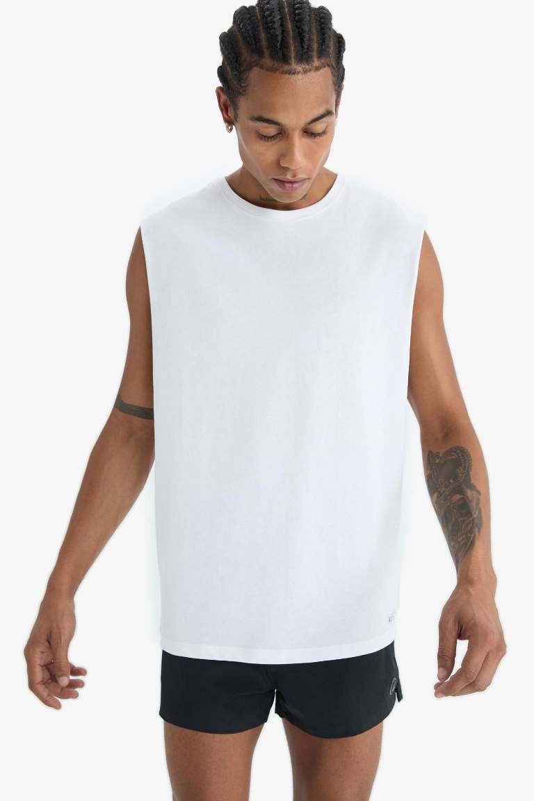 DeFactoFit спортивная футболка с круглым вырезом в стиле boxy fit