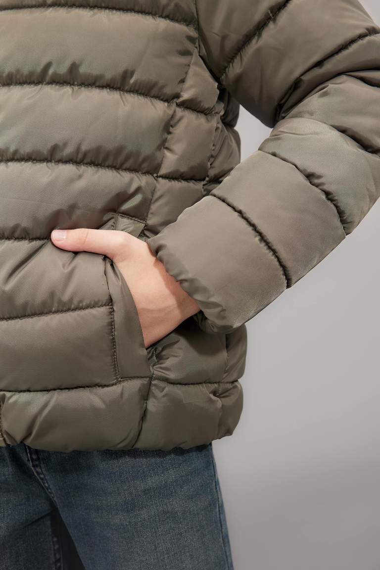 Doudoune à capuche imperméable pour Garçon