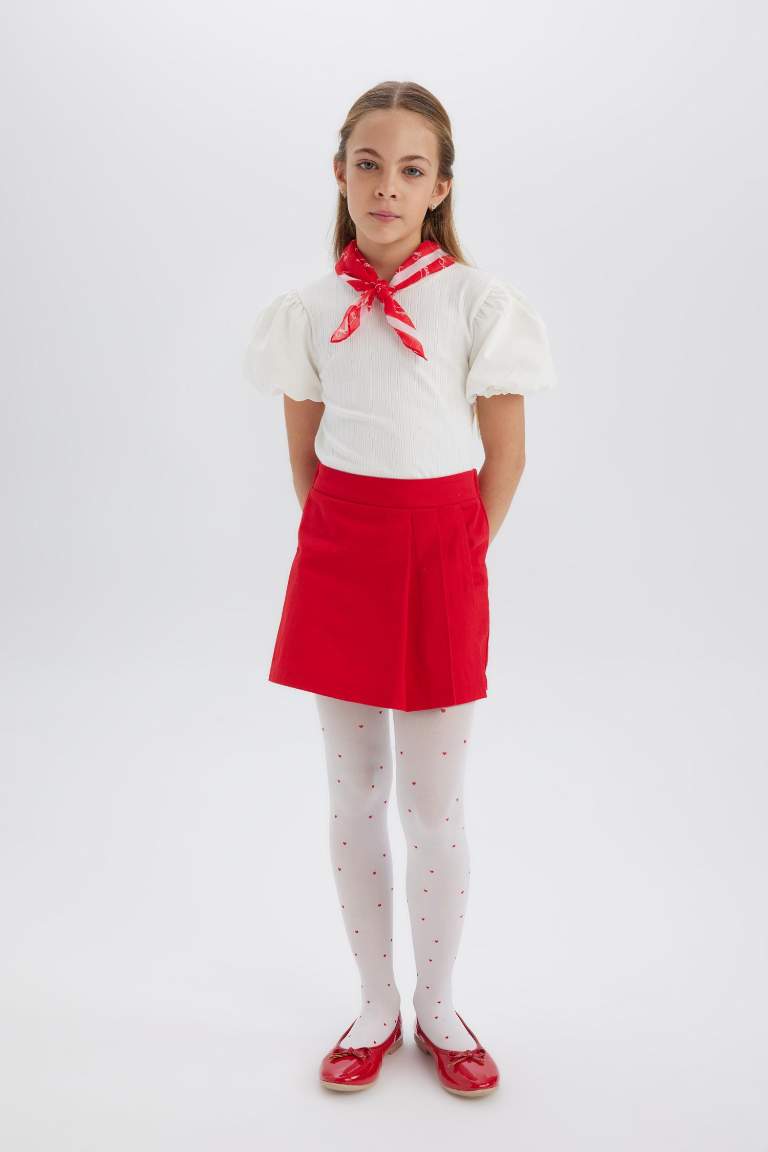 Girl Gabardine Regular Fit Skirt