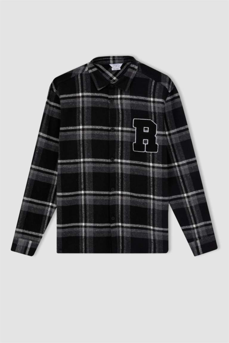 Сорочка з довгим рукавом свободного крою Woodcutter для чоловіків