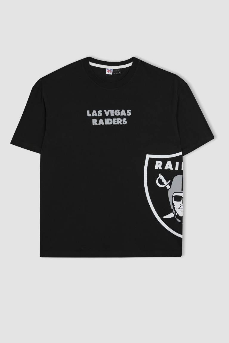 Черный Мужчины Футболка оверсайз NFL Las Vegas Raiders, DeFactoFit ...