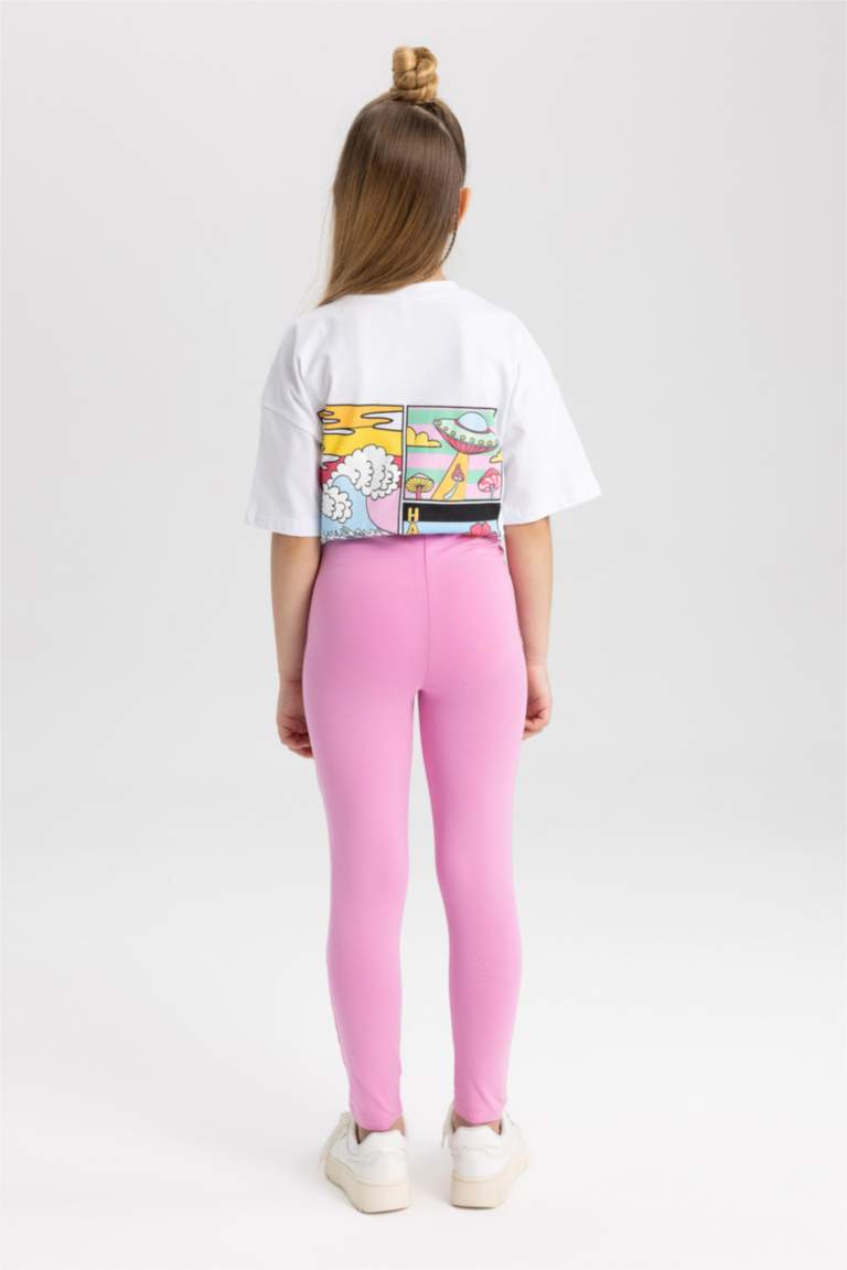 Kite Leggings mit Rüschen am Fuß pink online kaufen