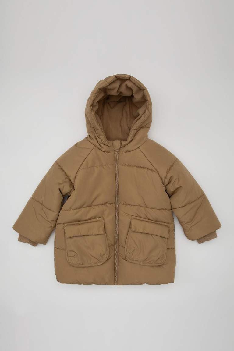 Baby Boy Waterproof Fleece Lined Puffer Jacket