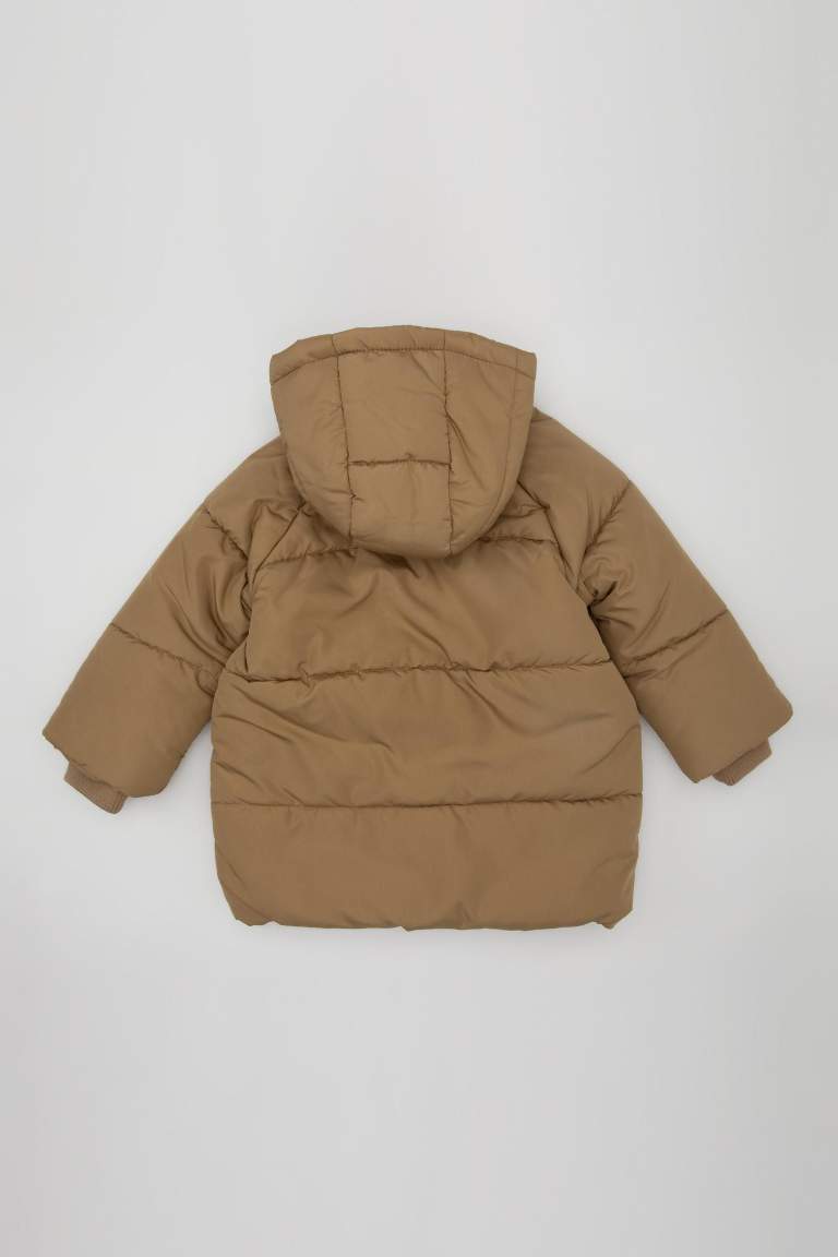 Baby Boy Waterproof Fleece Lined Puffer Jacket