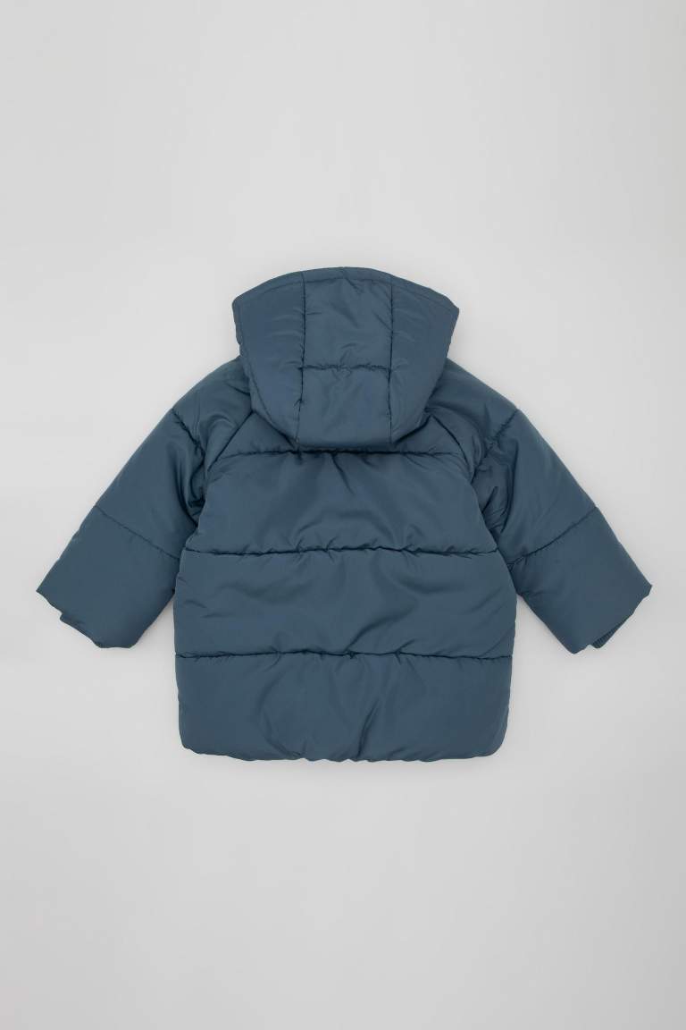 Baby Boy Waterproof Fleece Lined Puffer Jacket