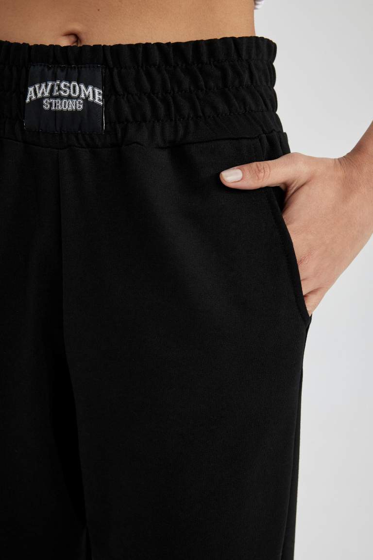 DeFactoFit Sporcu Jogger Eşofman Altı Standart Fit Basic Düz