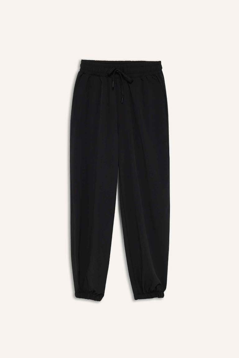 DeFactoFit Standart Fit Dokuma Sporcu Jogger Pantolon