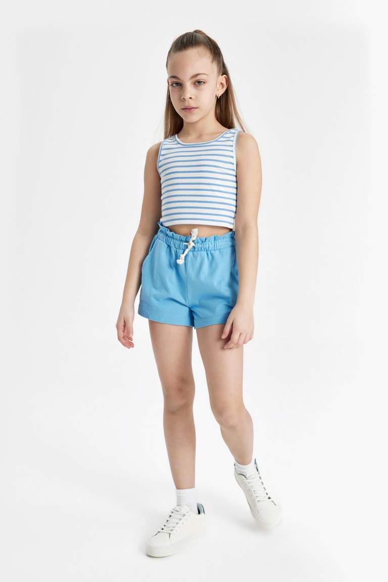 Girl Medium Heavyweight Fabric Shorts