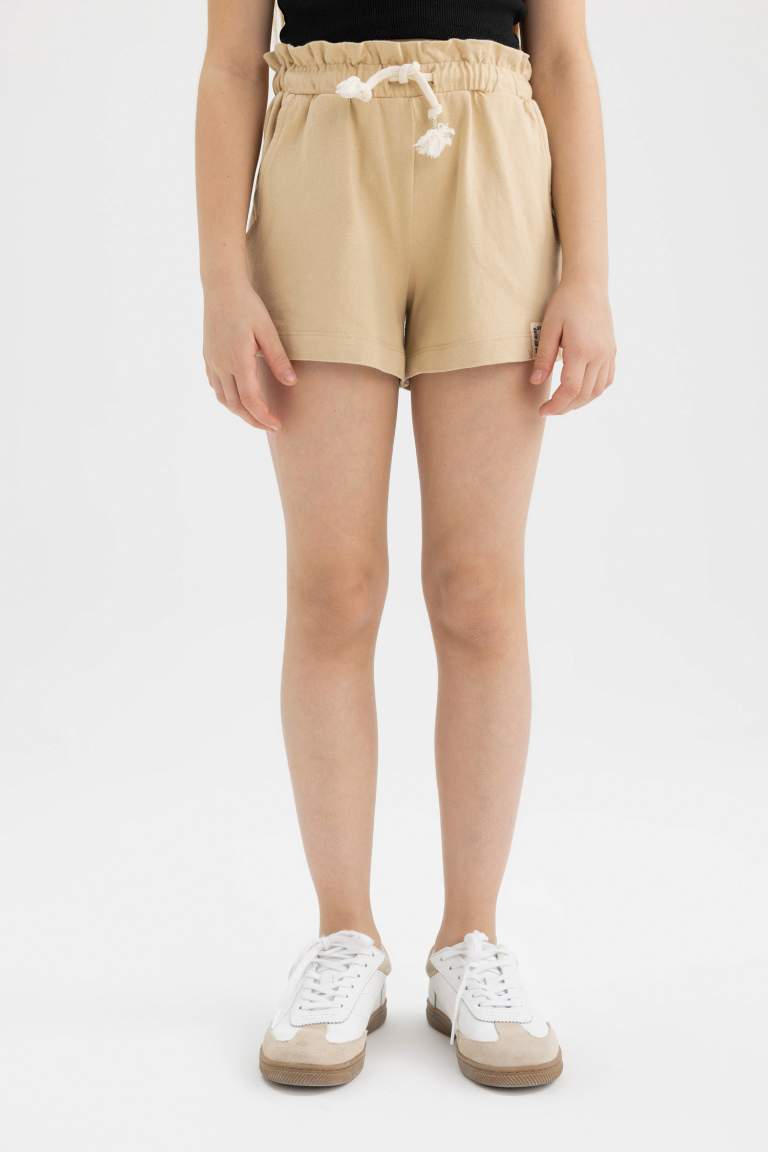 Short En Coton Peigné Pour Fille