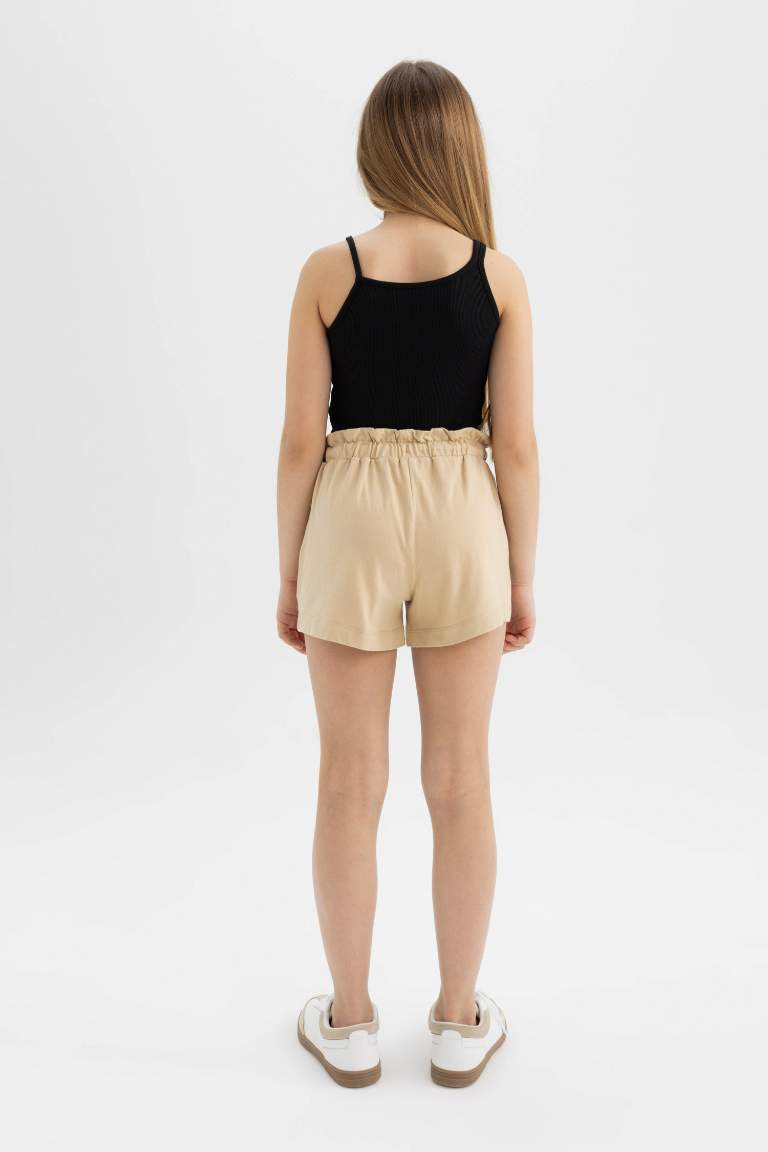 Short En Coton Peigné Pour Fille