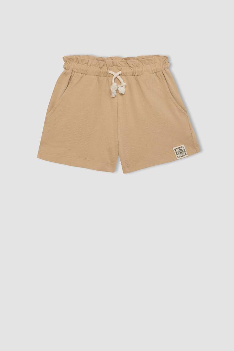 Short En Coton Peigné Pour Fille