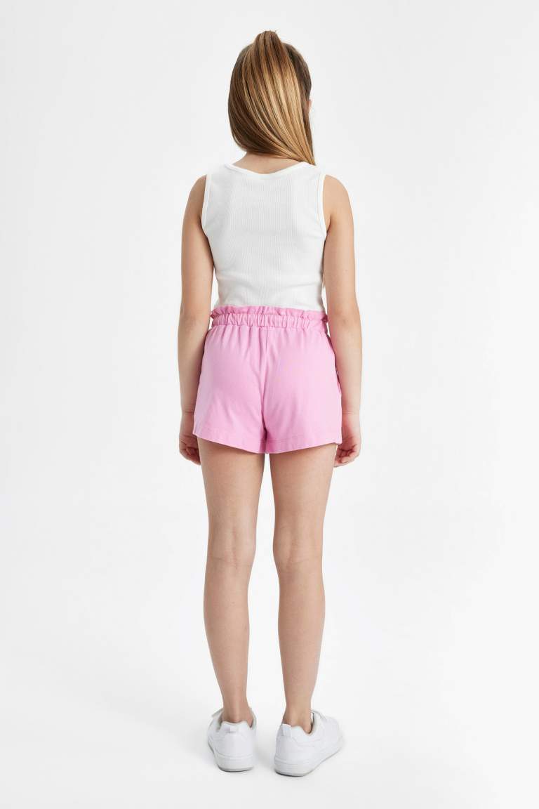 Short En Coton Peigné Pour Fille