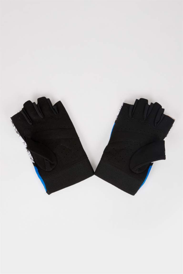 Navy Woman Voit Unisex Patterned Cut Tip Weight Gloves 2783260 | DeFacto