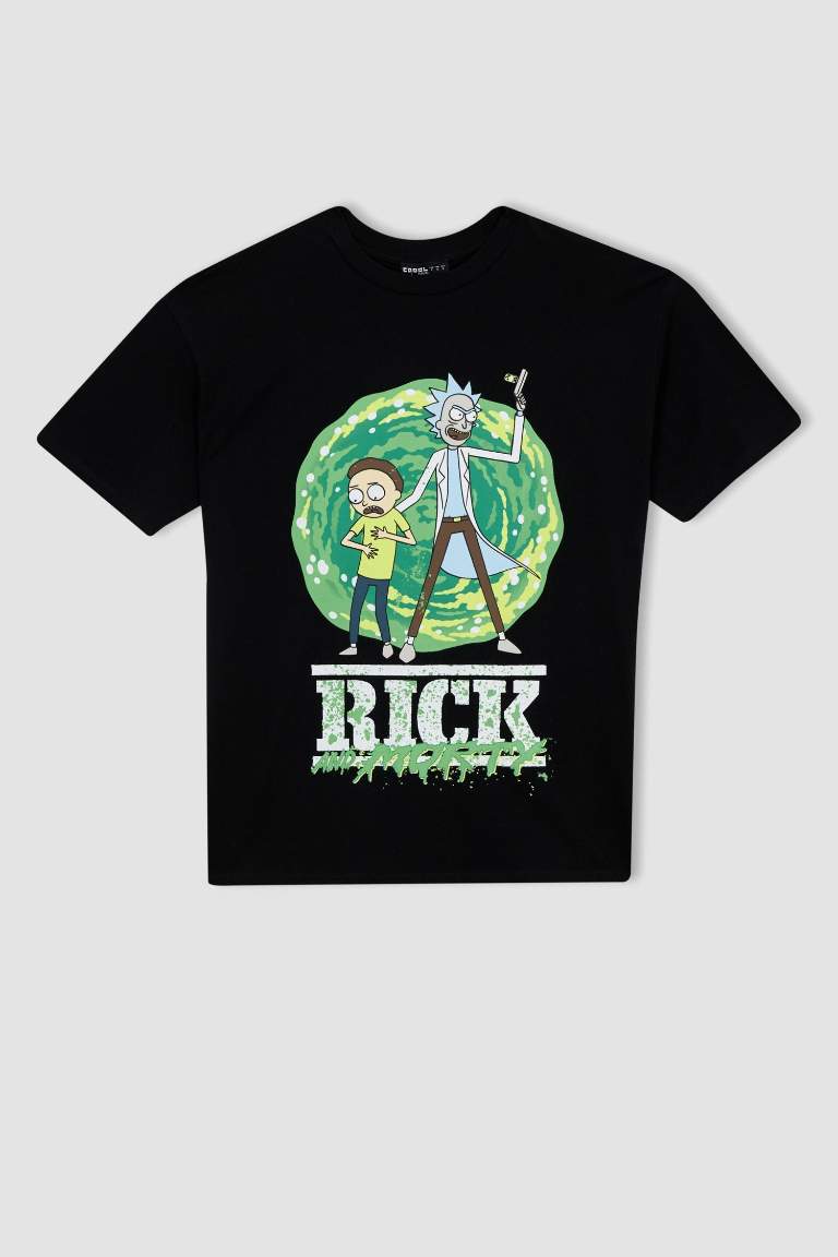 Coool Rick and Morty Oversize Fit Kısa Kollu %100 Pamuk Tişört