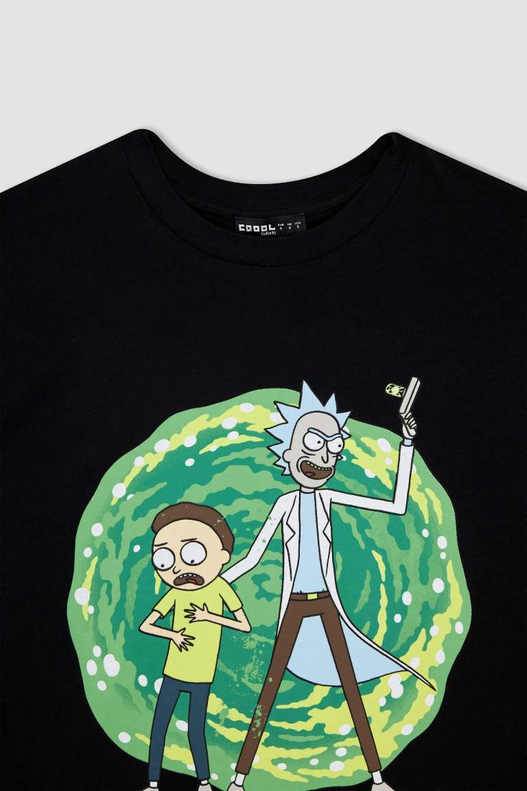 Coool Rick and Morty Oversize Fit Kısa Kollu %100 Pamuk Tişört