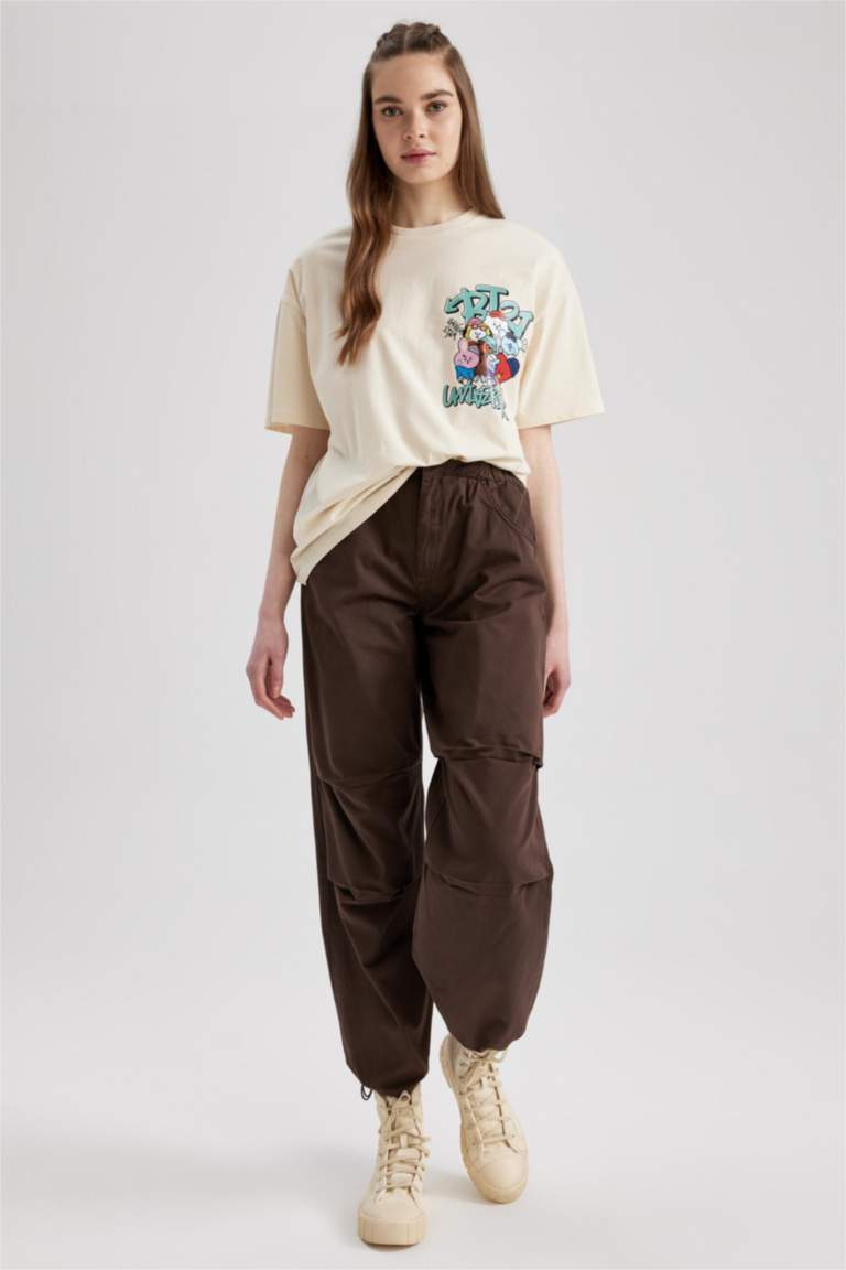 Coool BT21 Oversize Fit Kısa Kollu %100 Pamuk Tişört