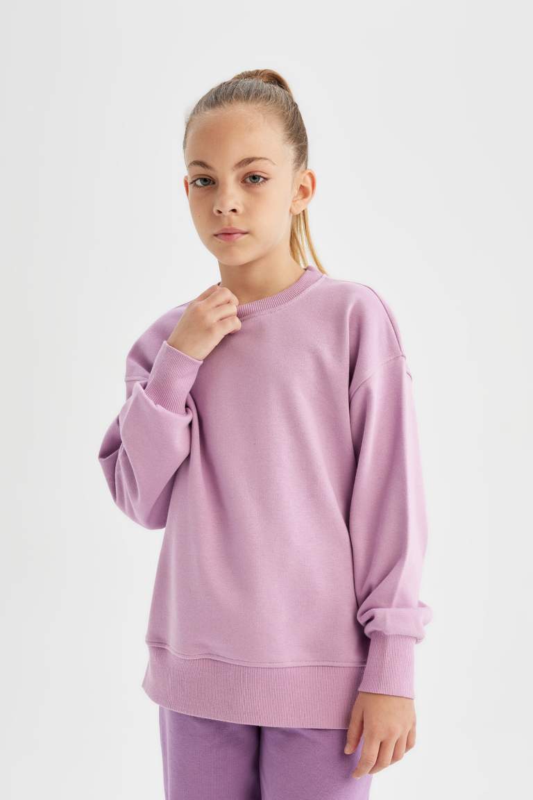 Sweat- Shirt Coupe Relaxant Col Rond