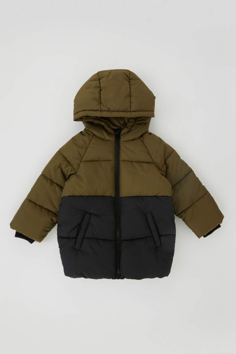 Boy Fleece Lined Water Repellent Puffer Jacket