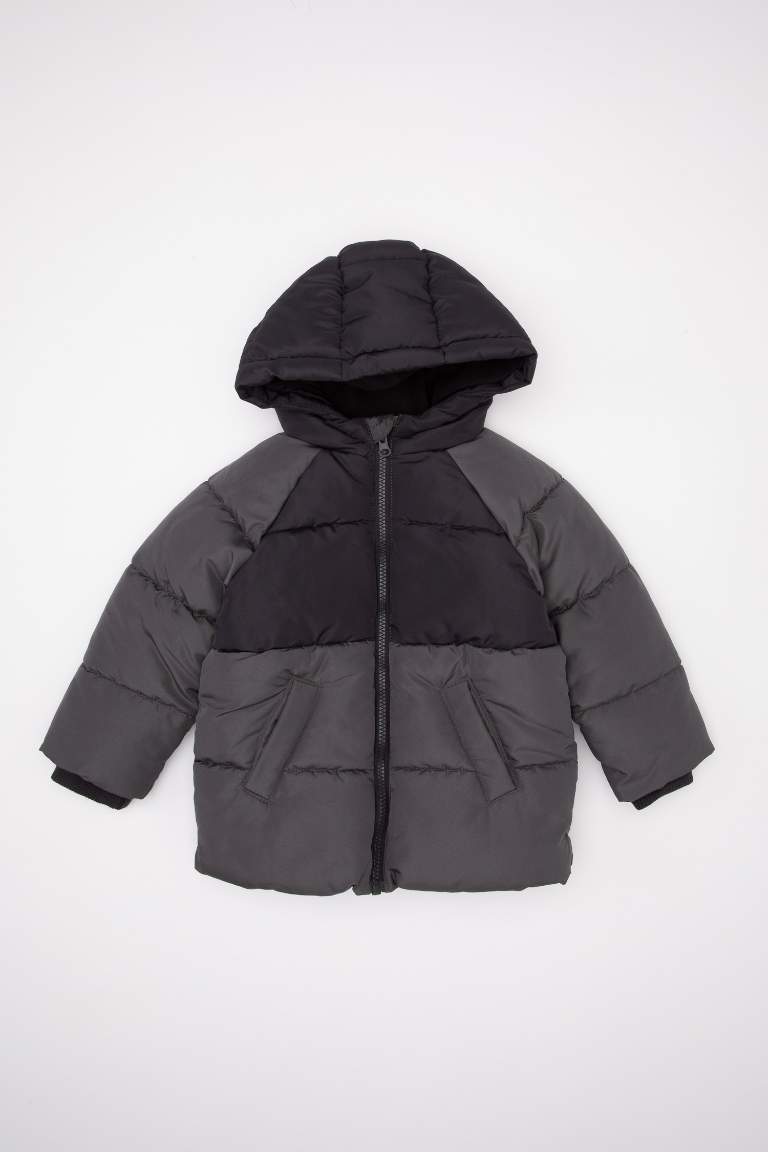 Baby Boy Fleece Lined Waterproof Puffer Jacket