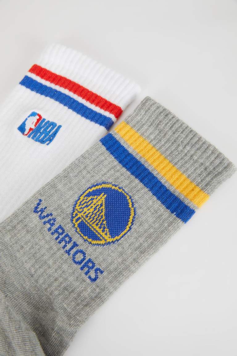 Erkek NBA Current Teams 2'li Pamuklu Uzun Çorap