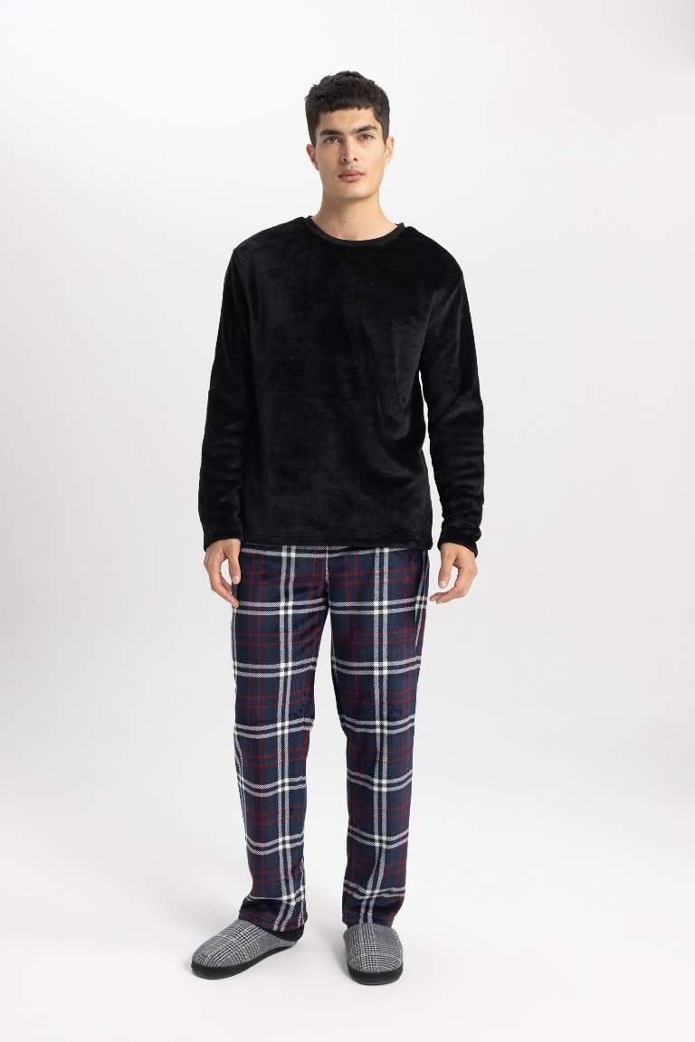 Regular Fit Uzun Kollu Polar Pijama Takımı
