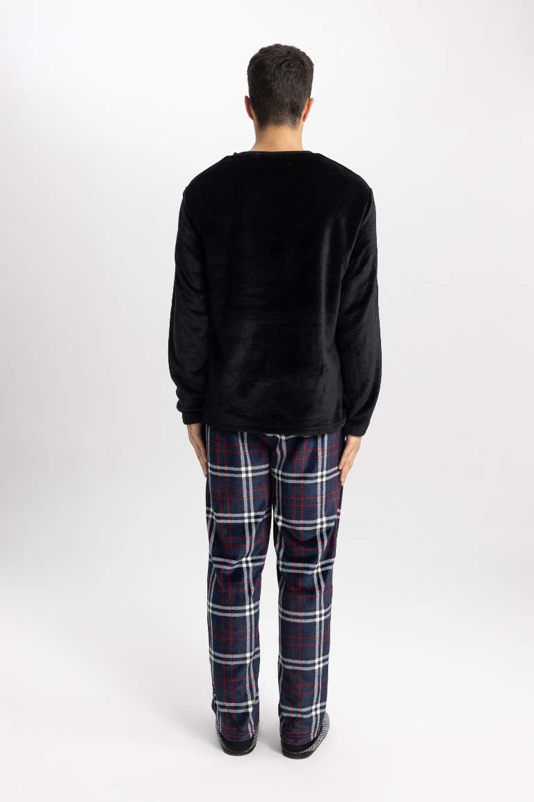 Regular Fit Uzun Kollu Polar Pijama Takımı
