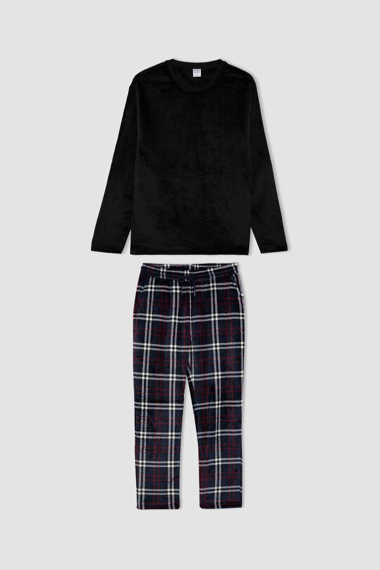 Regular Fit Uzun Kollu Polar Pijama Takımı