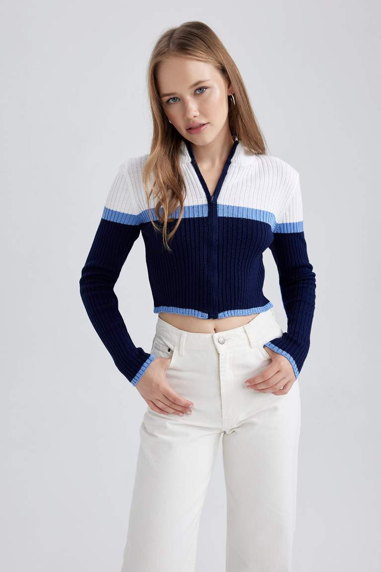 Coool Regular Fit Yarım Balıkçı Yaka Triko Hırka
