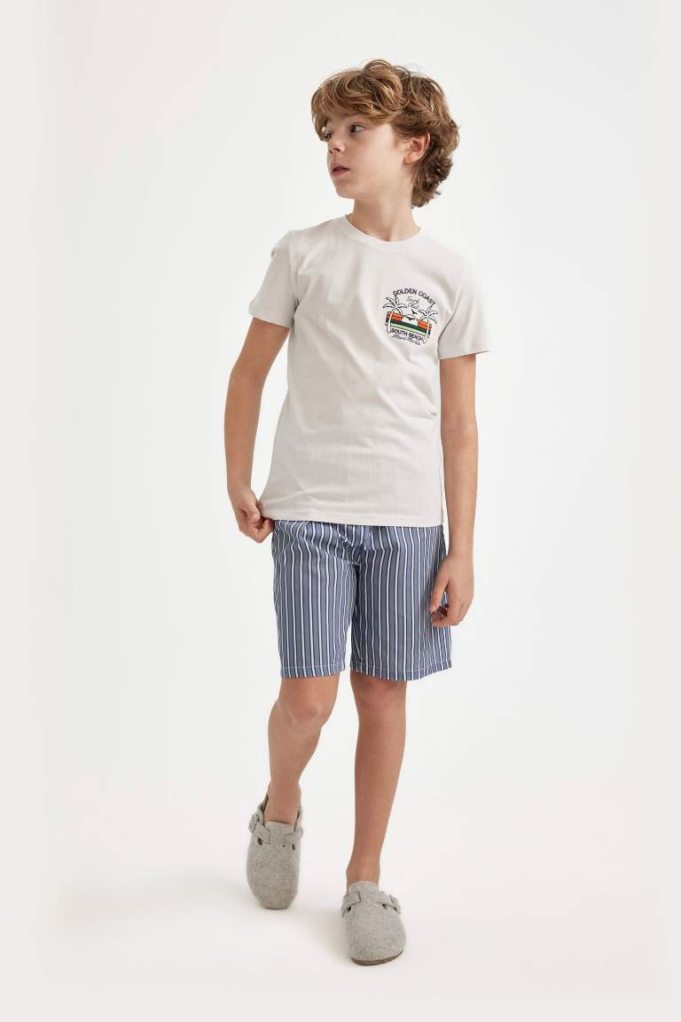 Ensemble Pyjama Short et T-Shirt à Manches Courtes imprimé pour Garçon