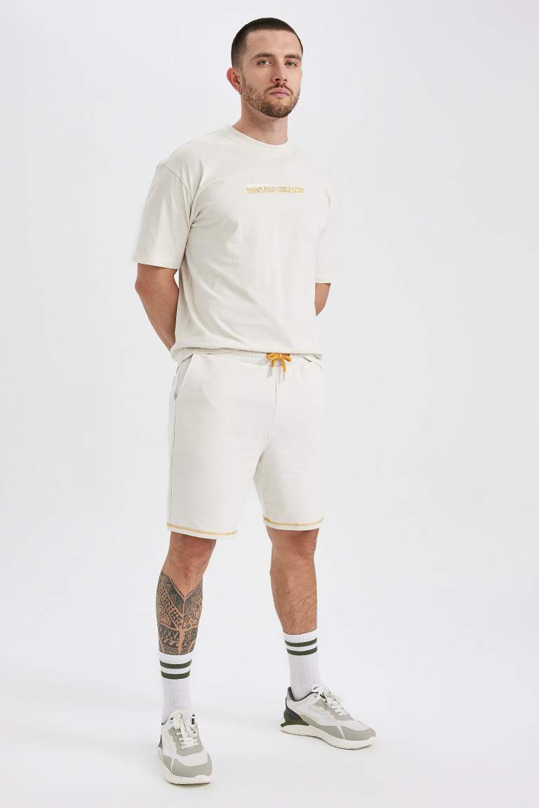 DeFactoFit NBA Boston Celtics Regular Fit Short Leg Shorts