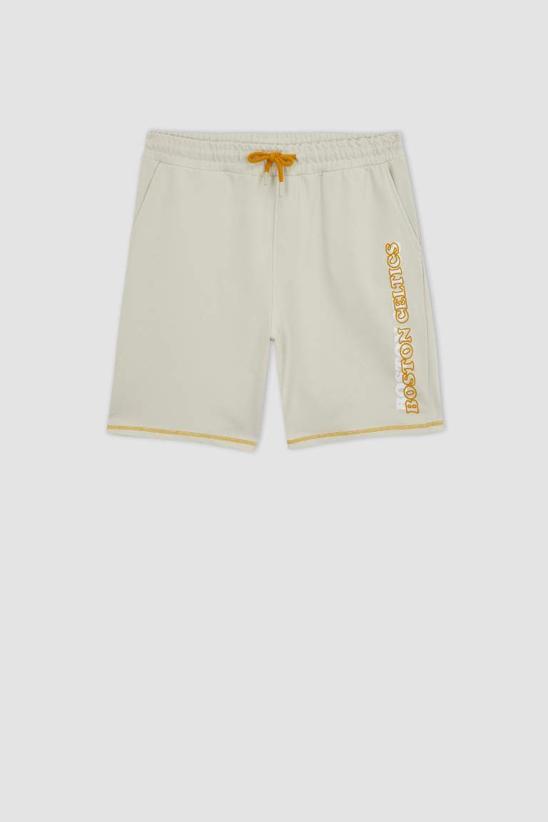 DeFactoFit NBA Boston Celtics Regular Fit Short Leg Shorts