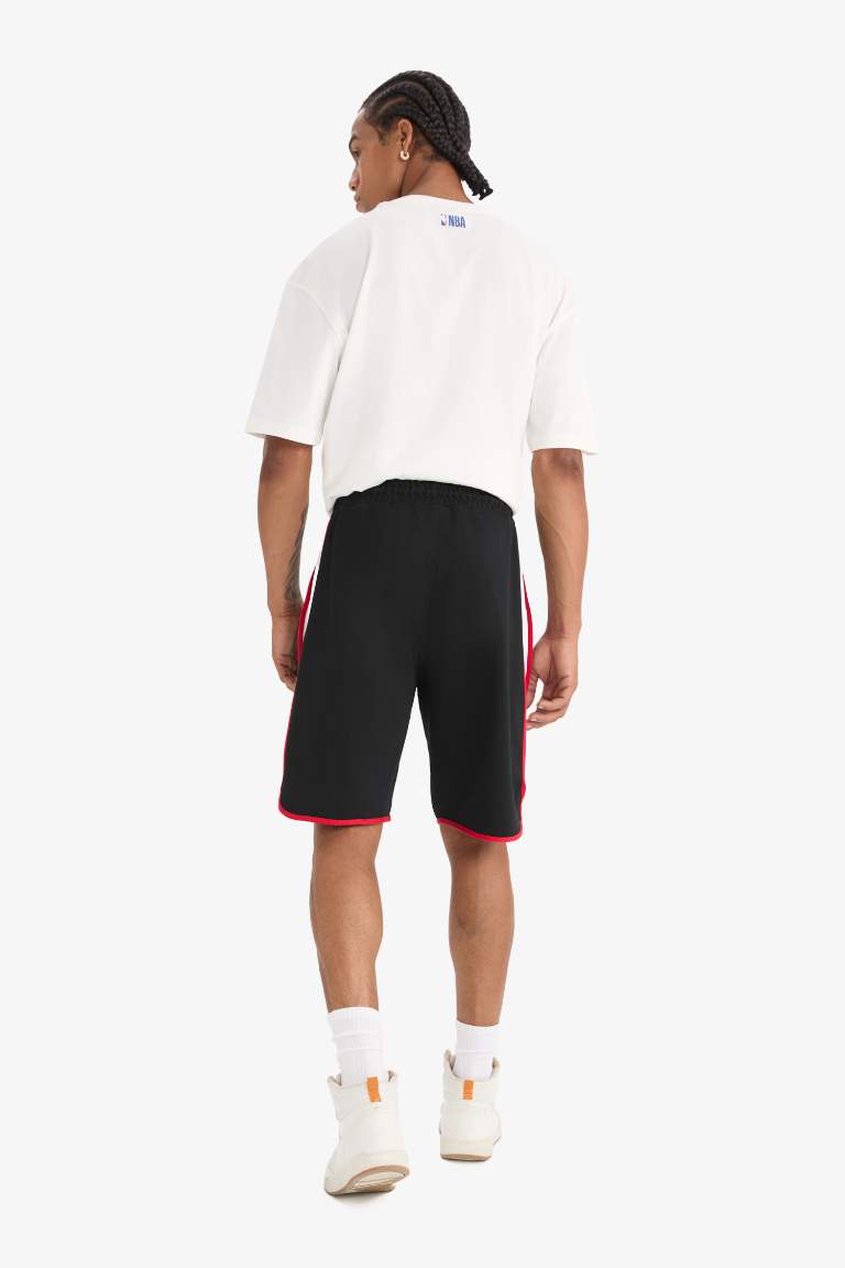 DeFactoFit NBA Chicago Bulls Standard Fit Shorts