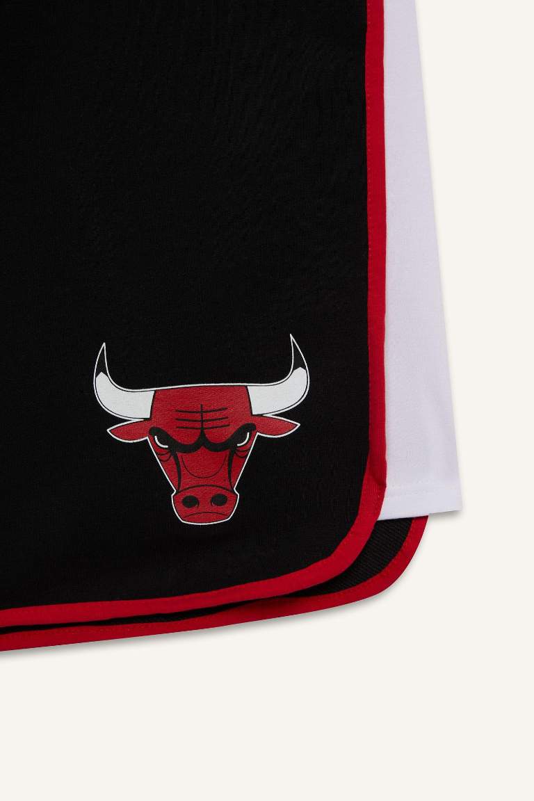 DeFactoFit NBA Chicago Bulls Standard Fit Shorts