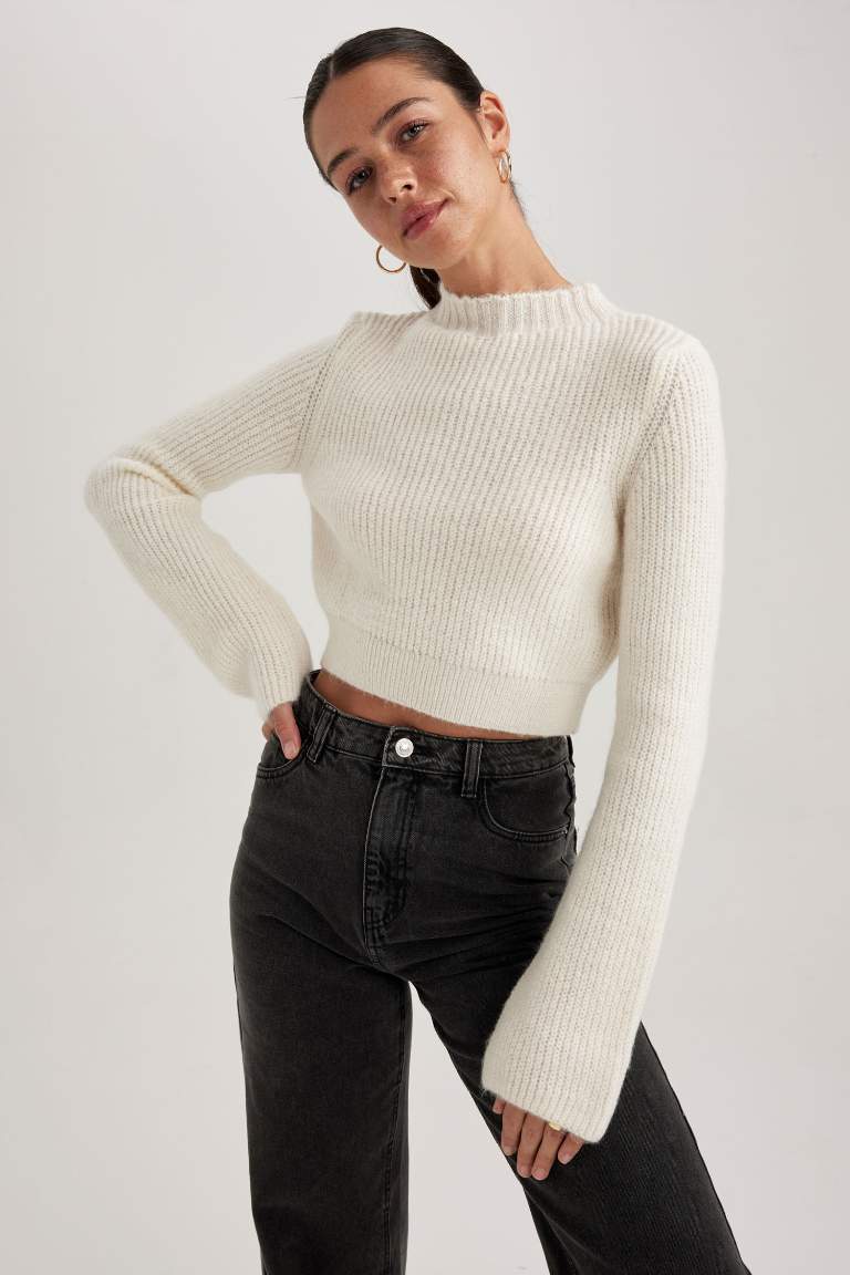 Slim Fit Half Turtleneck Thessaloniki Fabric Pullover