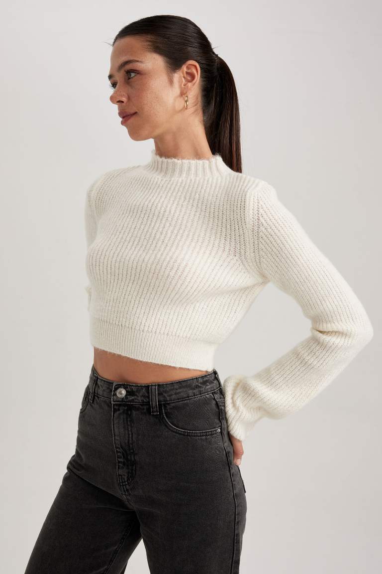 Slim Fit Half Turtleneck Thessaloniki Fabric Pullover