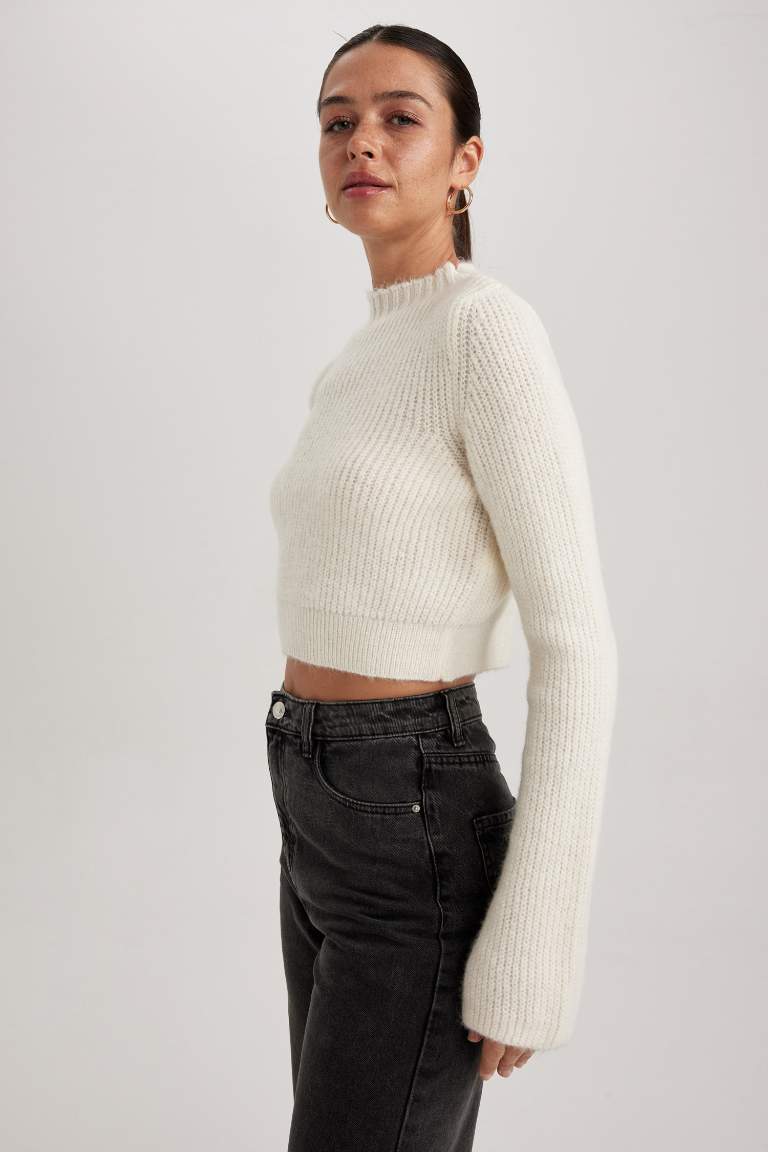 Slim Fit Half Turtleneck Thessaloniki Fabric Pullover