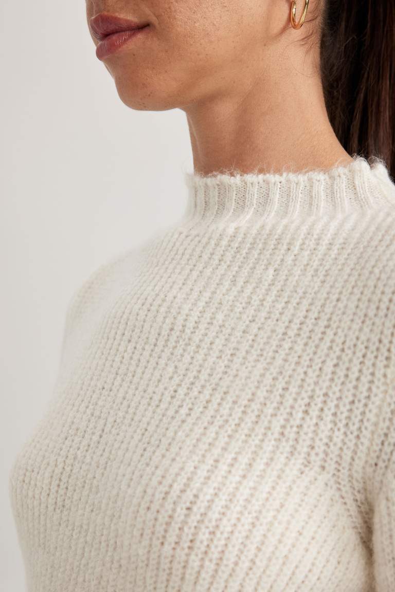 Slim Fit Half Turtleneck Thessaloniki Fabric Pullover