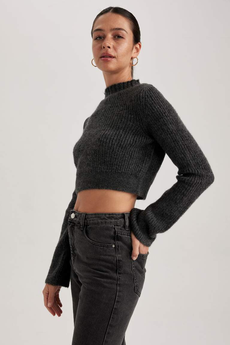 Slim Fit Half Turtleneck Thessaloniki Fabric Pullover