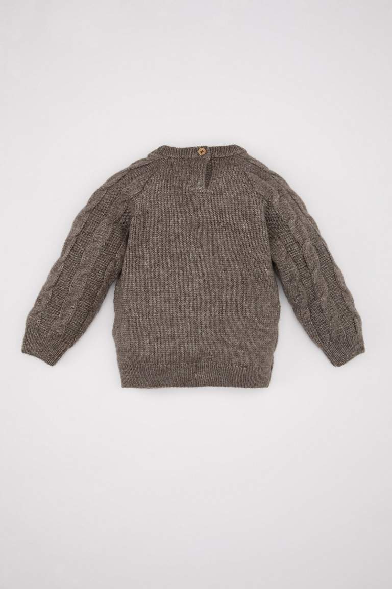 Baby Boy Crew Neck Knitted Pullover