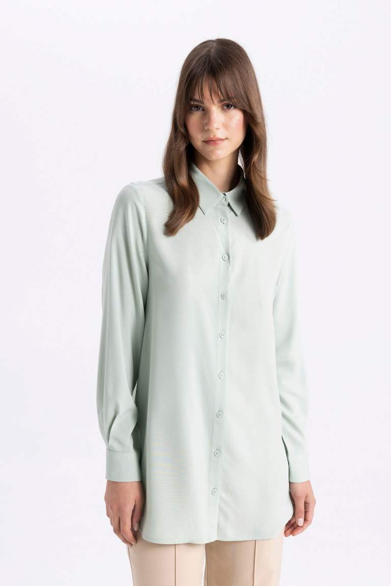 Regular Fit Long Sleeve Shirt Tunic