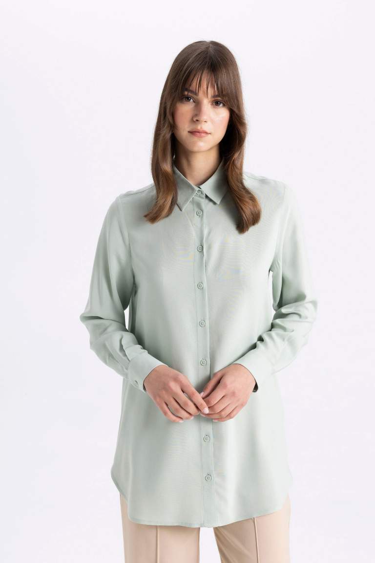 Regular Fit Long Sleeve Shirt Tunic