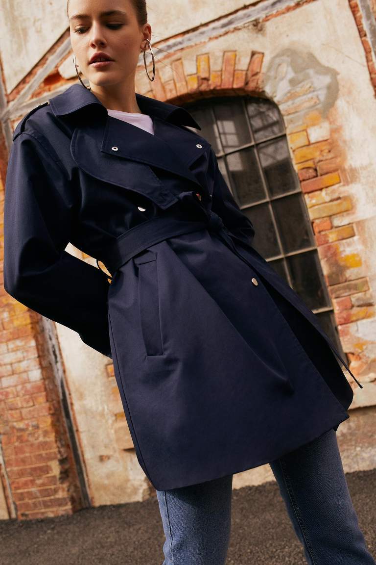 Sorbe X DeFacto Oversize Kemerli Trençkot