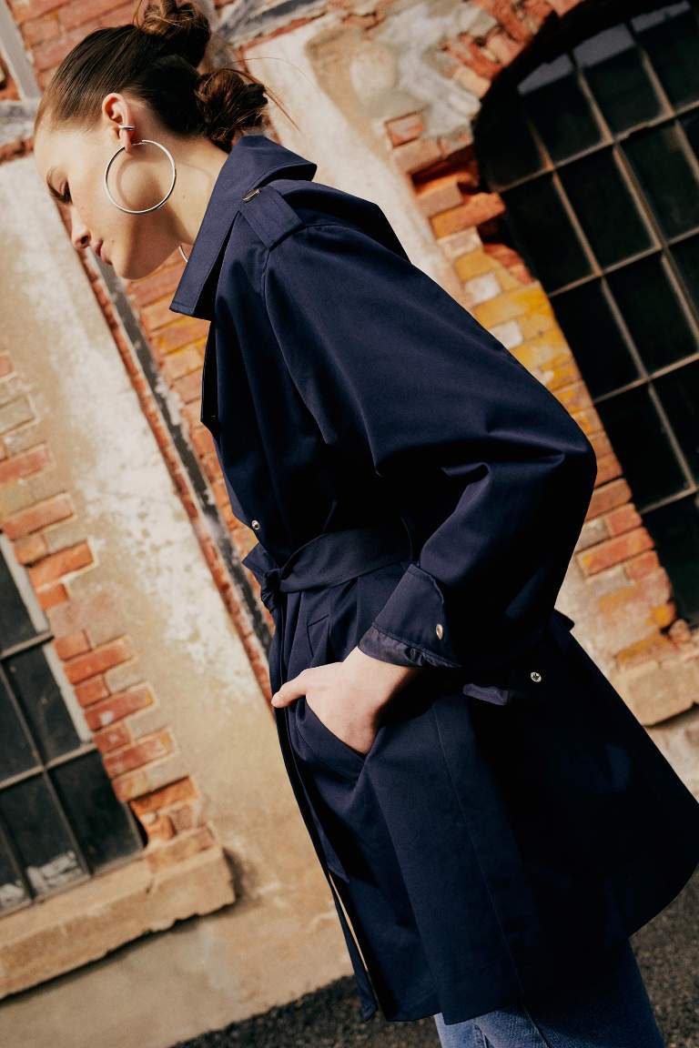 Sorbe X DeFacto Oversize Kemerli Trençkot
