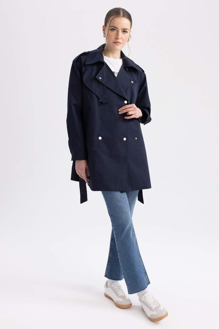 Sorbe X DeFacto Oversize Kemerli Trençkot