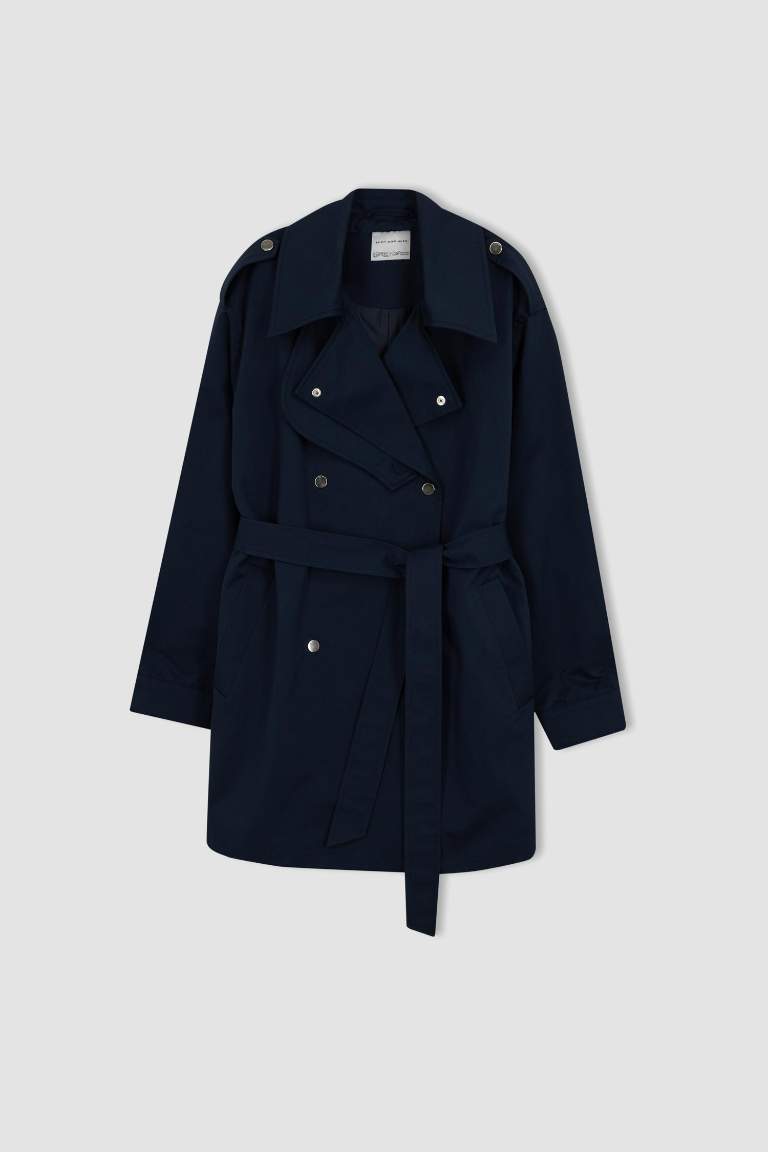 Sorbe X DeFacto Oversize Kemerli Trençkot
