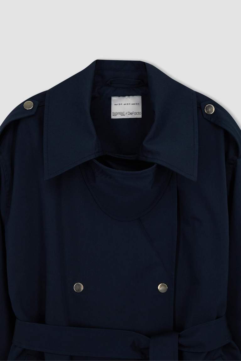 Sorbe X DeFacto Oversize Kemerli Trençkot