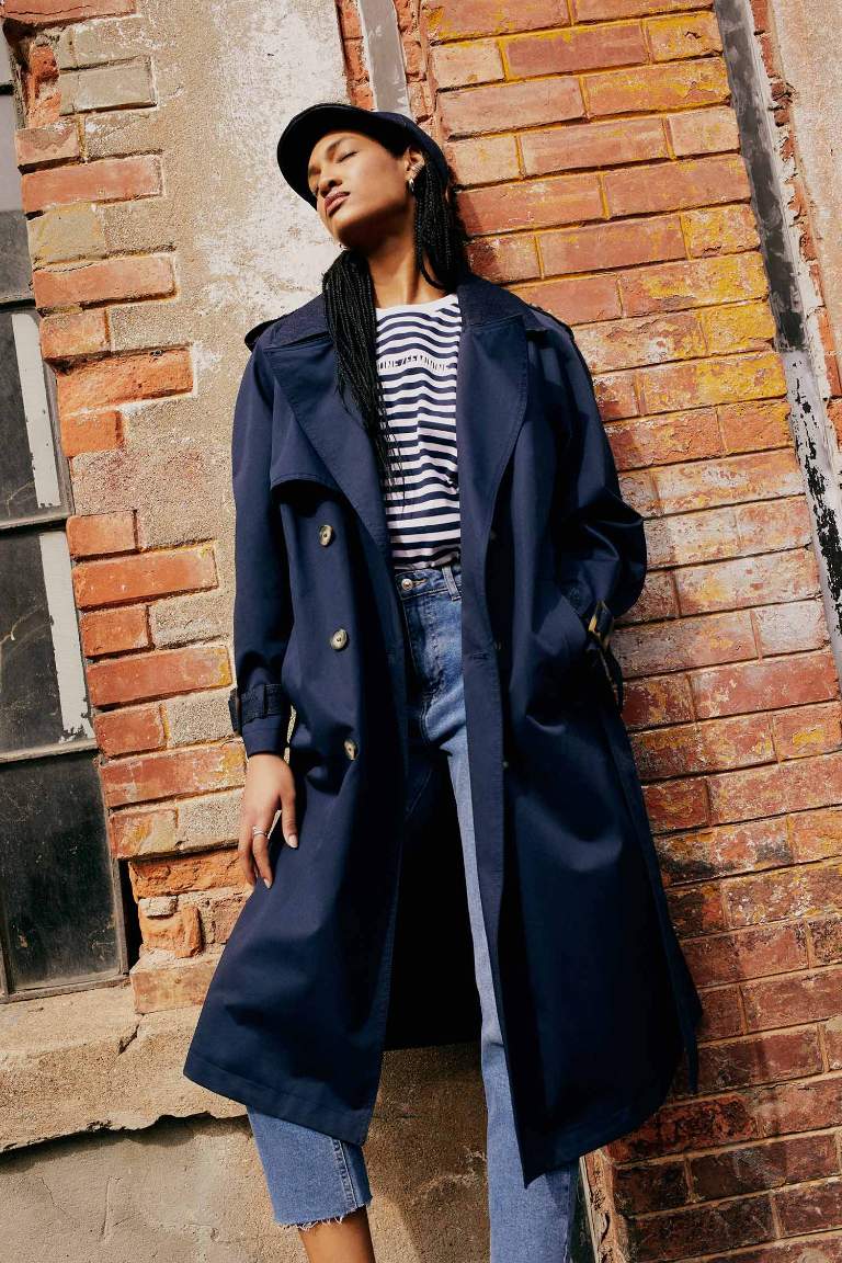 Sorbet X DeFacto Regular Fit Trench Coat